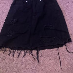 shein black skirt
